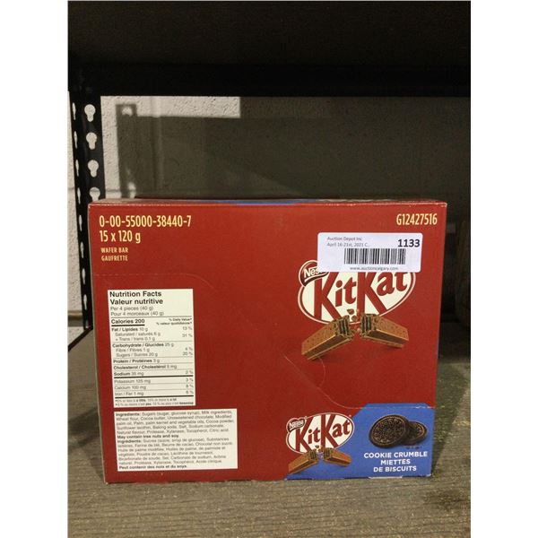 Nestle KitKat Cookie Crumble Bars (15 x 120g)