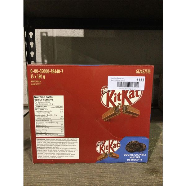 Nestle KitKat Cookie Crumble Bars (15 x 120g)