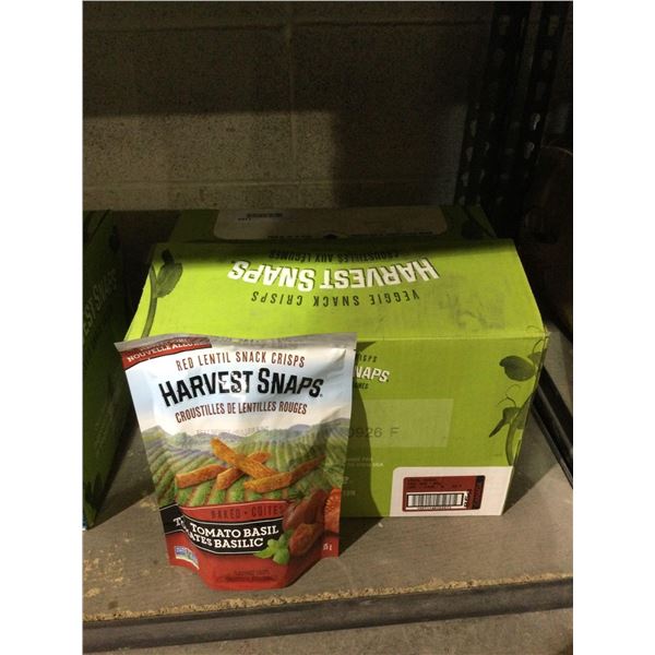 Case of Harvest Snaps Red Lentil Tomato Basil Snack Crisps (12 x 85g)