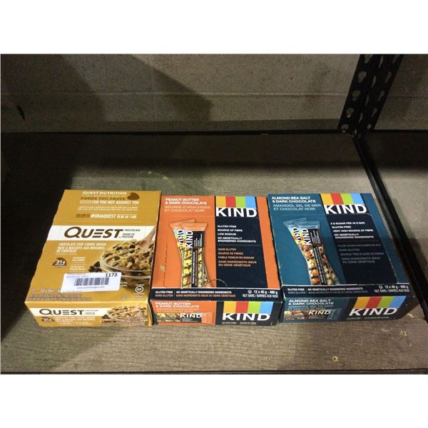 Assorted Energy Bars Lot of 3