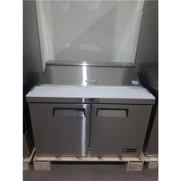 Coldstream 48in 2-Door Stainless Steel Refrigerated Prep Table - Model: CSSU-48 (BRAND NEW IN CRATE)
