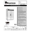 Image 7 : Coldstream 2-Door Stainless Steel Reach-In Vertical Cooler - Model: CTM-49 (BRAND NEW IN CRATE)