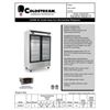Image 3 : Coldstream 2-Door Glass Door Display Refrigerator - Model: CGDMS-49 (BRAND NEW IN CRATE)