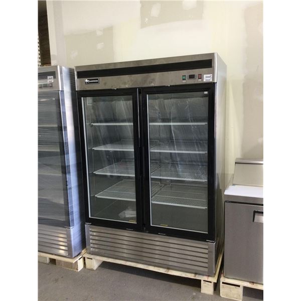Coldstream 2-Door Glass Door Display Refrigerator - Model: CGDMS-49 (BRAND NEW IN CRATE)