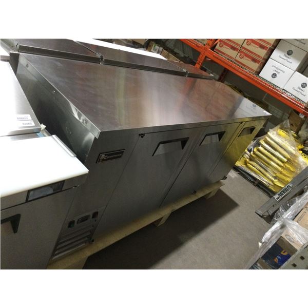 Coldstream 90in 3-Door Stainless Steel Back Bar Cooler - Model: CBB-4 (BRAND NEW IN CRATE)