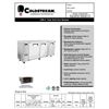 Image 7 : Coldstream 90in 3-Door Stainless Steel Back Bar Cooler - Model: CBB-4 (BRAND NEW IN CRATE)