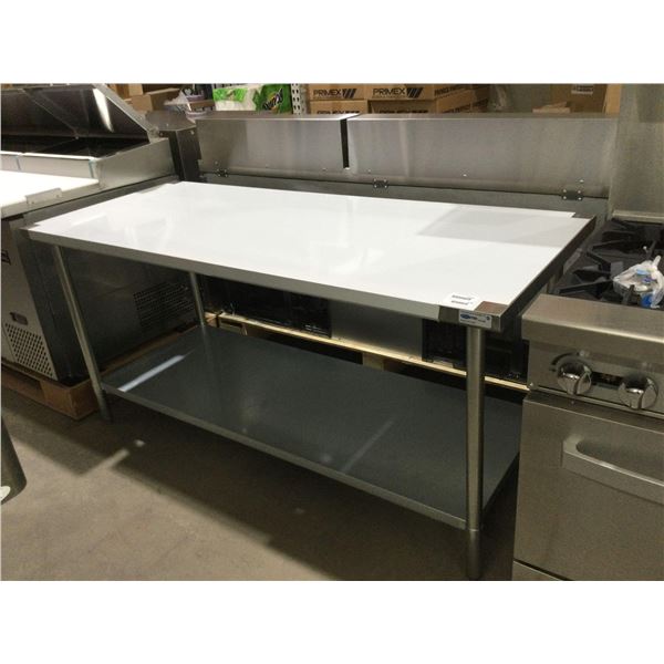 Crown Restaurant Stainless Steel Work Table 72in W x 30in L x 35in H - Model: WT41-3072 (BRAND NEW I
