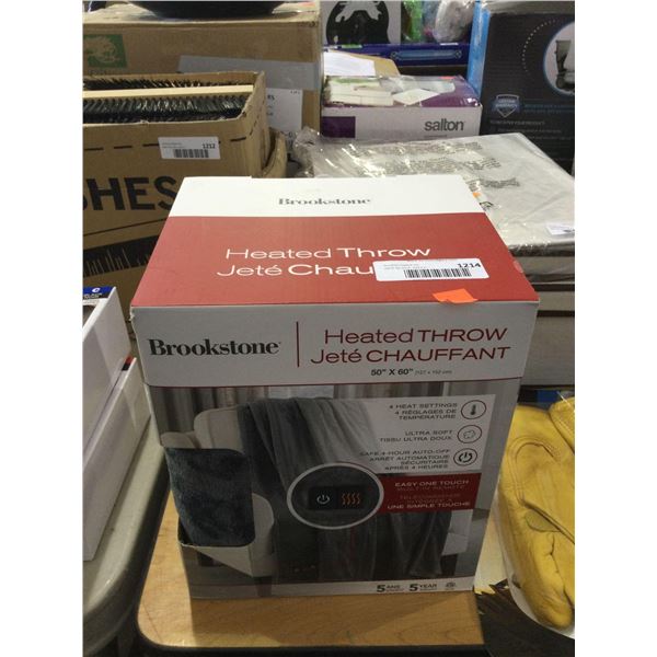 Brookstone Heated Throw Blanket (50in x 60in)