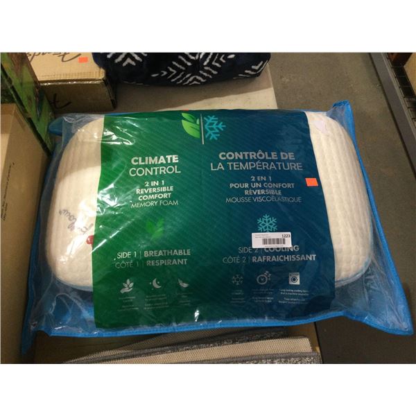 Climate Control 2-in-1 Reversible Memory Foam Pillow