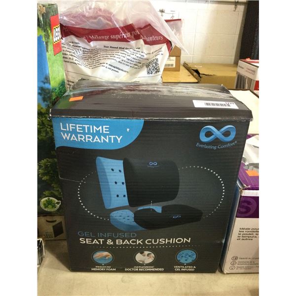 Everlasting Comfort Gel Infused Seat and Back Cushion