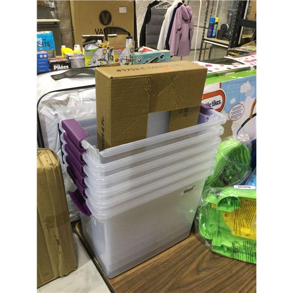 Sterlite 26L Latch Storage Containers (17in x 11 1/8in x 12 3/4in)