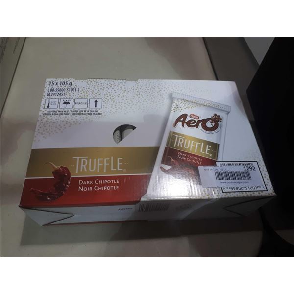 Case of Aero Truffle Dark Chipotle Bars (15 x 105g)