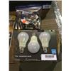 Image 1 : Globe Wi-Fi A19 Color Changing Tunable LED Bulbs in White 3-Pack