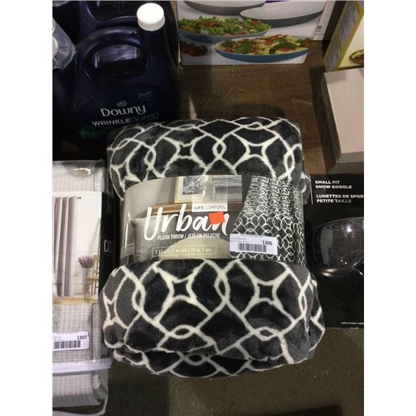 Life Comfort Urban Plush Throw (60in x 70in)
