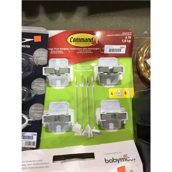 Command Free-Hanging Broom Grippers