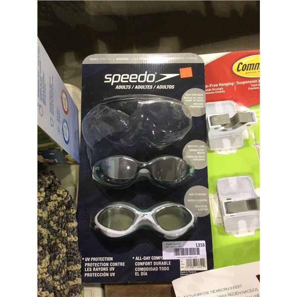 Speedo Adult Swim Goggles 2-Pack