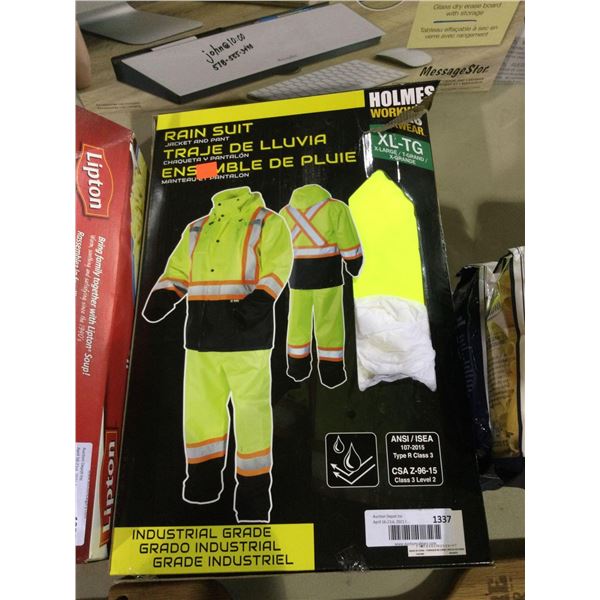 Holmes Workwear Rain Suit Jacket/Pants Size XL