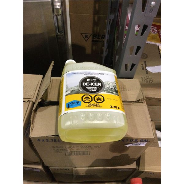 Case of De-Icer Windshield Washer Fluid (4 x 3.78L)