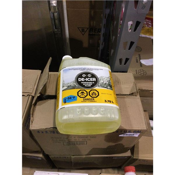 Case of De-Icer Windshield Washer Fluid (4 x 3.78L)