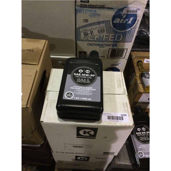 Case of Circle K Synthetic Blend SAE 10W-30 Motor Oil (12 x 946mL)