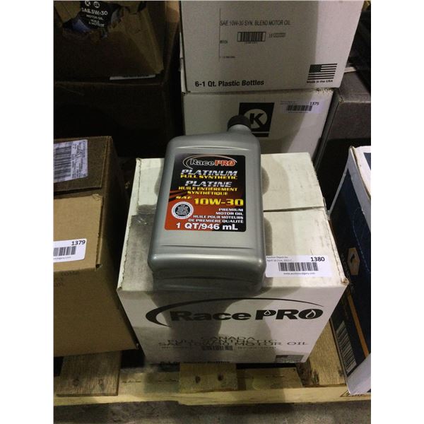 Case of Race Pro Platinum Full Synthetic SAE 10W-30 Motor Oil (6 x 946mL)