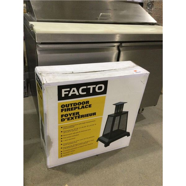 Facto Outdoor Fireplace (26.38in L x 26.38in W x 40.55in H)