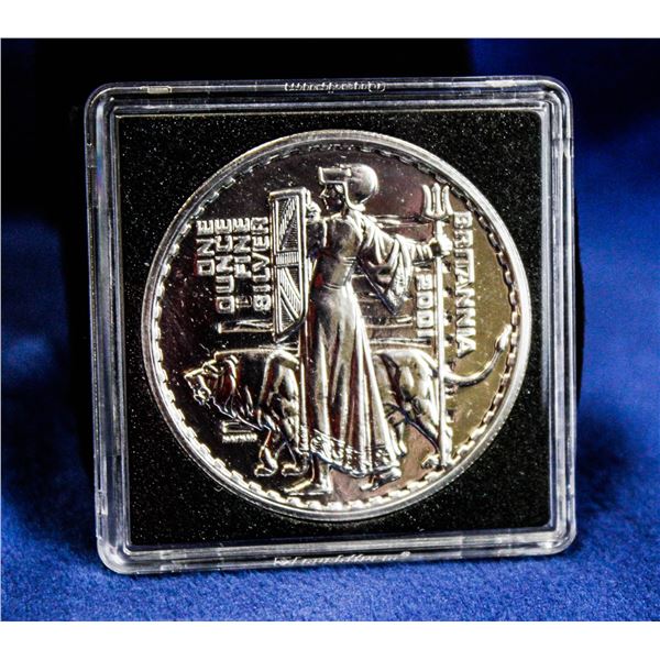 RARE 2001 GREAT BRITAN 1OZ SILVER BRITANNIA COIN
