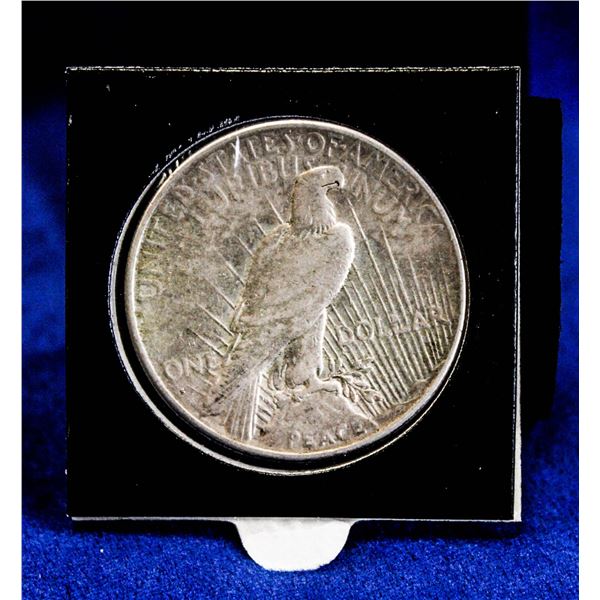 1926S USA SILVER PEACE DOLLAR.