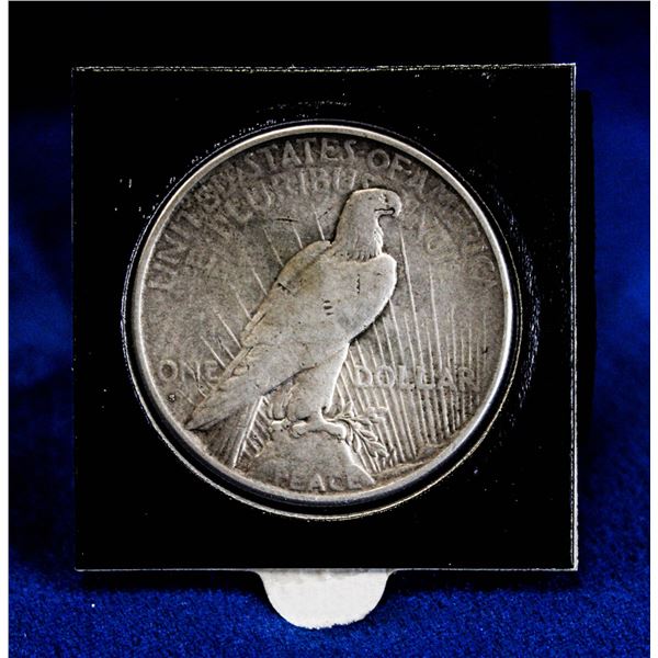1927S SEMI-KEY USA SILVER PEACE DOLLAR.