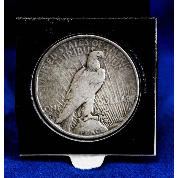 1935S USA SILVER PEACE DOLLAR. LAST YEAR OF ISSUE.
