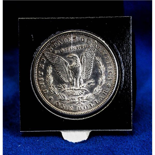 1881S USA SILVER MORGAN DOLLAR, DOUBLED 8 VARIETY