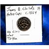 Image 1 : 1864 USA CIVIL WAR 1 CENT STORE CARD "JAMES B CHI