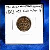 Image 1 : 1863 USA CIVIL WAR 1 CENT "OUR UNION" ISSUE