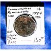 Image 1 : 1787 MASSACHUSETTS USA POST COLONIAL 1 CENT COIN
