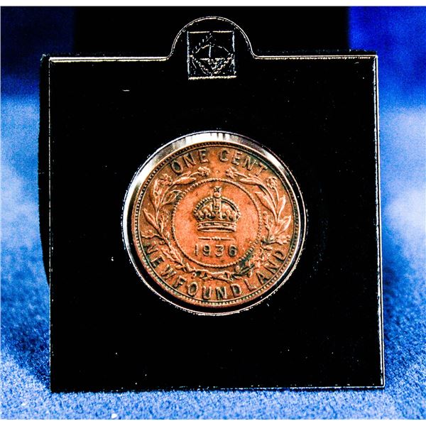 1936 NEWFOUNDLAND LARGE CENT LAST YEAR