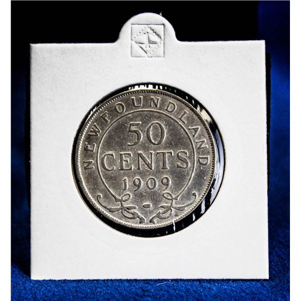 1909 EDWARD VII NEWFOUNDLAND 50 CENT