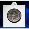 Image 1 : 1917 GEORGE V NEWFOUNDLAND SILVER 50 CENT