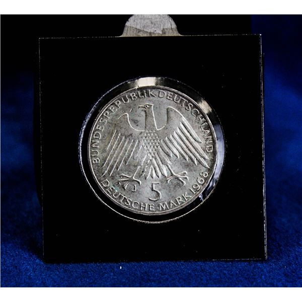 GERMANY 1968 SILVER 5 MARK COMMEMORATIVE