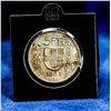 Image 1 : SWITZERLAND 1967 LARGE SILVER 5 FRANC COIN TYPE 1