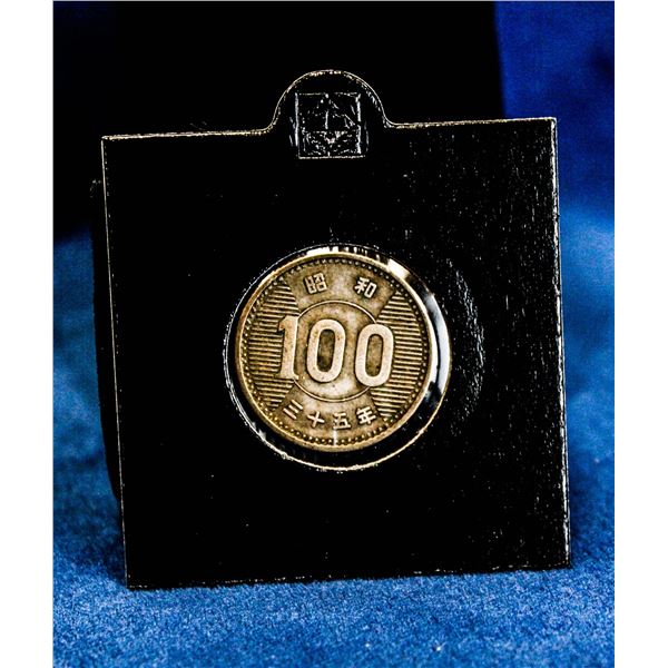 JAPAN 1960, SILVER 100 YEN COIN EMPEROR HIRIHITO