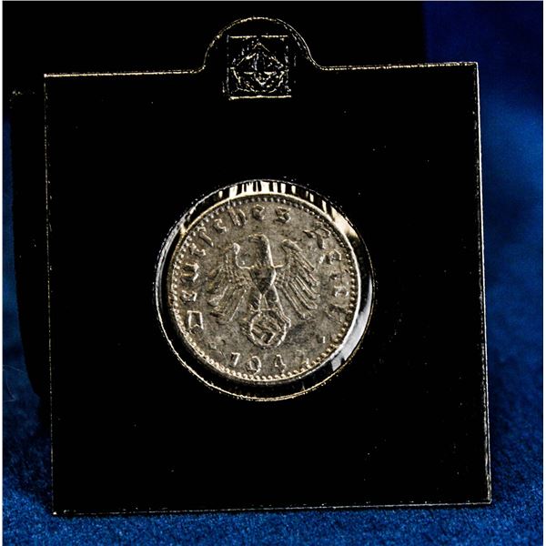 1942A NAZI GERMAN 50 PFENNIG COIN