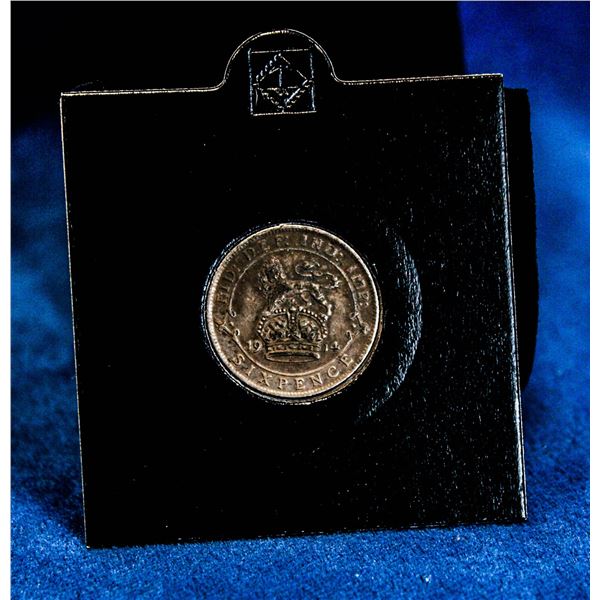 GREAT BRITAIN 1914 SILVER GEORGE V 6 PENCE