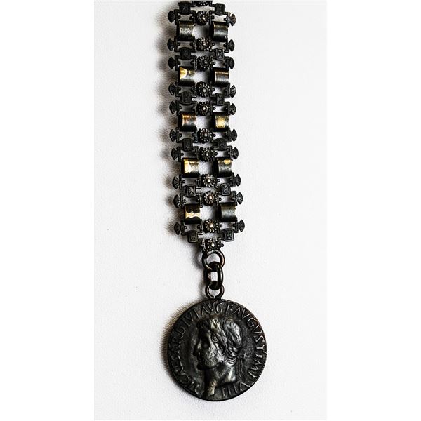 ANTIQUE VICTORIAN POCKET WATCH FOB WITH CHAIN