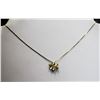 Image 1 : 18'' 14K GOLD CHAIN AND PENDANT SET