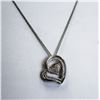 Image 1 : BEAUTIFUL .925 STERLING SILVER FLOATING HEART PEND