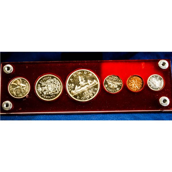 1959 CANADA PROOF-LIKE COIN SET IN CAPITOL HOLDER