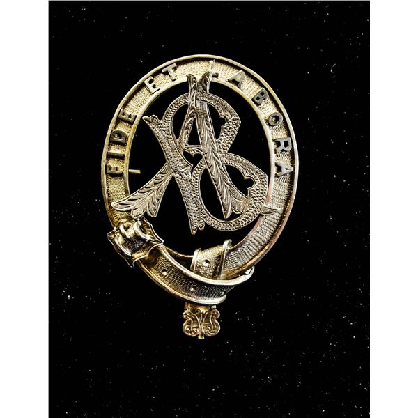 LARGE 2X3 INCH ANTIQUE SCOTTISH KILT PIN