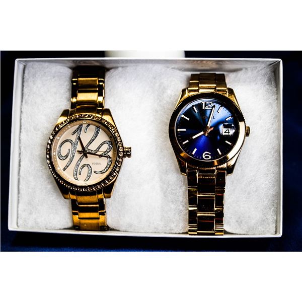 SET OF 2 BRAND NAME FOSSIL WATCHES