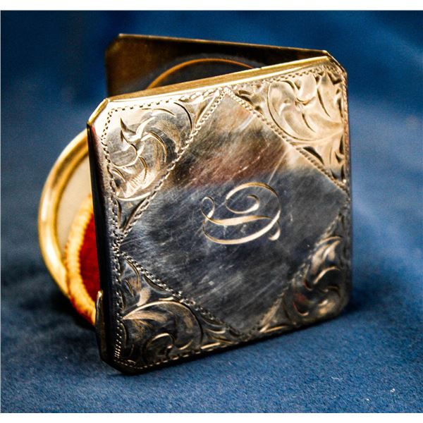 VINTAGE COMPLETE BIRKS STERLING SILVER COMPACT