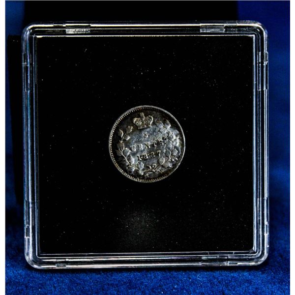 SEMI-KEY DATE 1887 HIGH GRADE CANADA 5 CENT